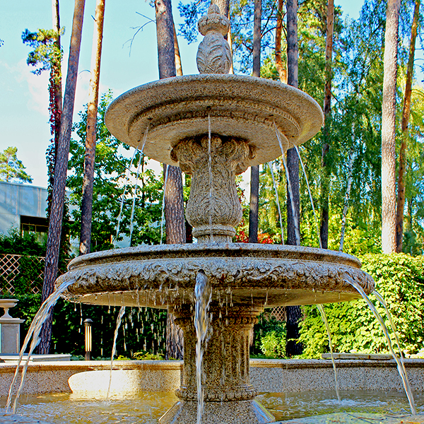Струи классического фонтана