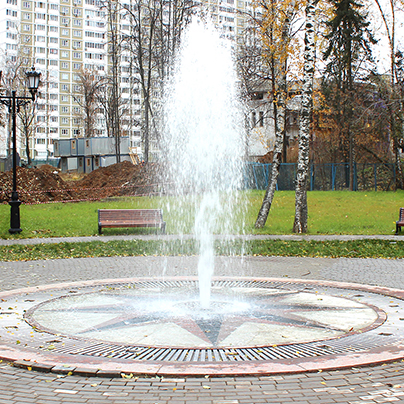 Городской сухой фонтан